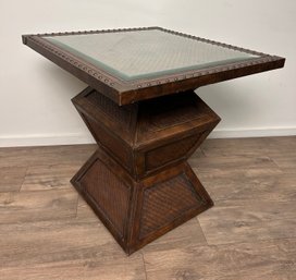 Bernhardt Stacked Trapezoidal Side Table