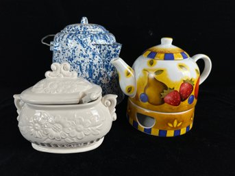 Tea Pots And Tureen