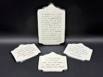 Another Great Set Of Tin Wall Signs, Inspirational Quotes & More