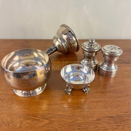 A Collection Of Sterling Silver - Georg Jensen - Salt And Pepper - Sugar Bowls And More!