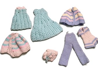 Vintage Handmade Crochet Barbie Clothes