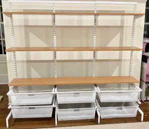 The Container Store Elfa Three Shelf Freestanding Storage Unit