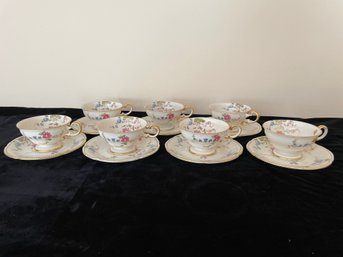 Vintage Porcelain Teacup And Saucer Set