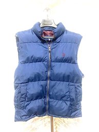 Dark Blue US Polo Assn. Puffy Vest - Size Small