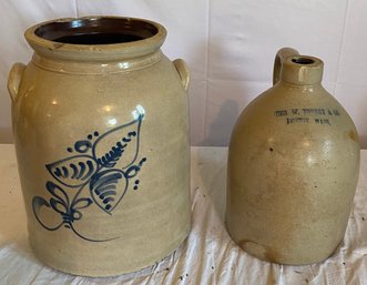 Two Antique American Pottery Pieces