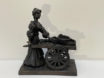 Molly Malone By Jeanne Rynhart  Cast Bronze Sculpture