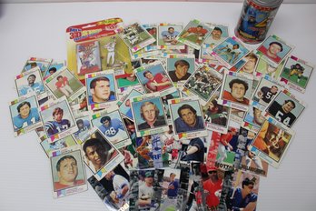 Mixed Lot Of Vintage Football, Baseball & Fleers MLB 3-D Stars Trading Cards