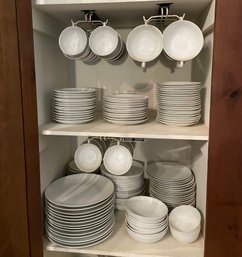 Over 150 Pieces Of White Porcelain Dinnerware, Made In Germany