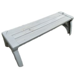 Grey Resin Garden Bench