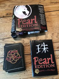 Legend Of The Five Rungs Trading Card Game Pearl Edition 76 Cards & Rulebook.   L27
