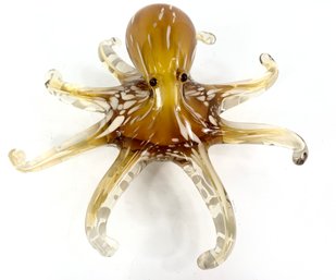 Amusing Art Glass Octopus Figure