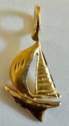 14K GOLD SAILBOAT PENDANT OR CHARM