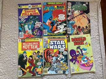 Six Vintage 30 & 35 Cents Comic Books (8).including #1