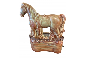 Vintage Ceramic Horse Television  Lamp