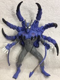 1996 Toy Biz Spider-Man Venom Planet Of The Symbiotes Hybrid Blue Variant Action Figure