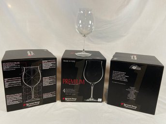 Set Of 12 Bormioli Rocco Crystal Glass Stemware Professional Premium For Great Wines Red Wine Glass No Chips