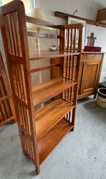 VTG Wood Folding Bakers Rack Shelve- Single Shelf Unit (2 Available)