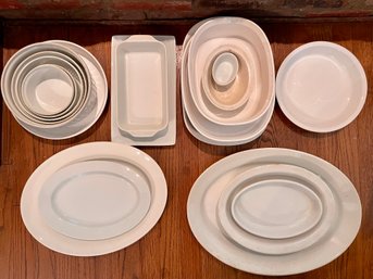 Collection Of White Serving Pieces