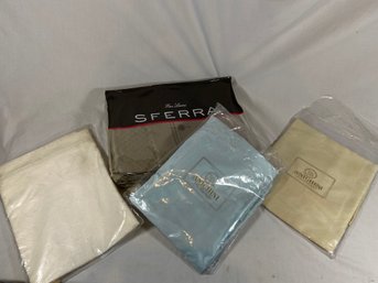 Egyptian Cotton Made In Italy Bedding - Sferra Queen Dust Ruffle, Anichini Pillow Shams New In Package