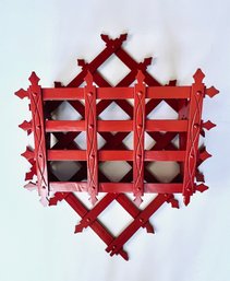 Red Victorian Style Letter Holder