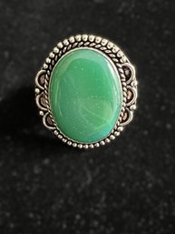 Green Onyx Ring Size 7