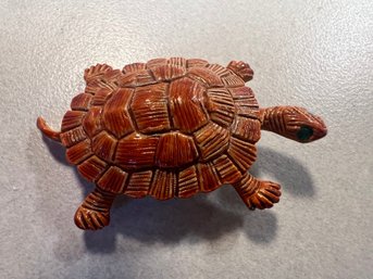 Vintage Gerry's Enamel Turtle/tortoise Brooch Pin