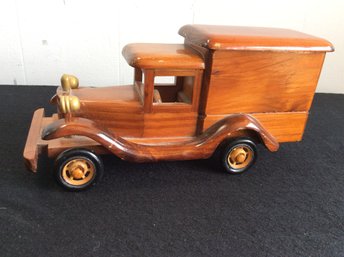 Vintage Wooden Truck Keepsake Box