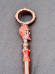 African Carved Walking Stick