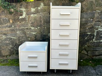 Six Drawer Dresser On Casters With Matching Nightstand