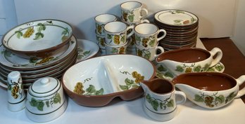 Over 35 Pieces Of Stangl Golden Grape China