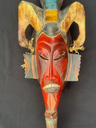 African Polychromed Carved Mask