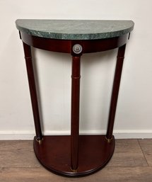 Regency Style Half Moon Console Table