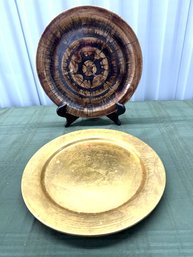 Pottery Plate And Candle Plate