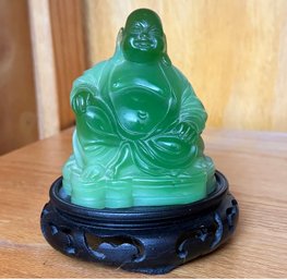 A Vintage Buddah In Jade Tone