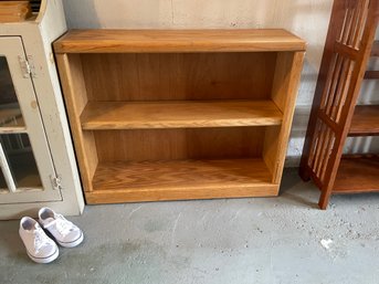 1980s Wood Bookcase Shelf Unit-adjustable Shelf
