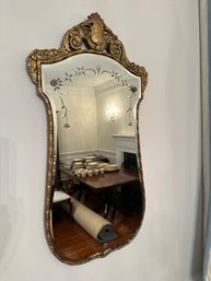 Beautiful Vintage Gold Gilded Wall Mirror
