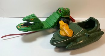 Lot Of 2 1980s He-man Masters Of The Universe Vehicle Toys - Wind Raider & Road Ripper