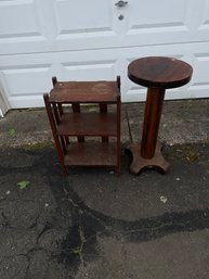 Small Shelf And Planter Stand