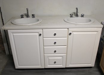 Beautiful Double Sink Stone Bathroom Vanity