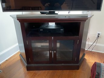 TV STAND With Glass Doors