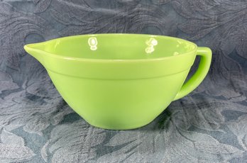 Jadeite, Fire-King,  Handled Mixing Bowl With Spout