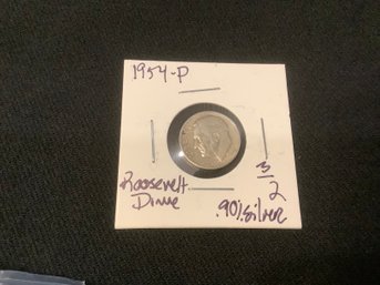 1954 P Roosevelt Dime 90 Silver 33