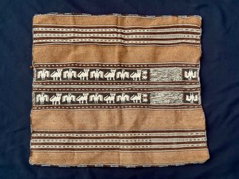 Native American Woven Mat - Animal & Bird Motif