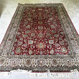 *A Finely Handknotted  Silk Carpet - India - 6 X 9.5*  Location B