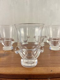 A Set Of 5 Steuben - George Thomas - Scroll Vases