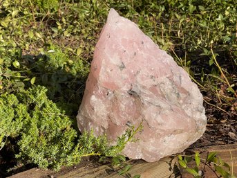 Large Rose Quartz Raw Crystal Specimen