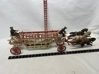 Large Cast Iron Fire Wagon