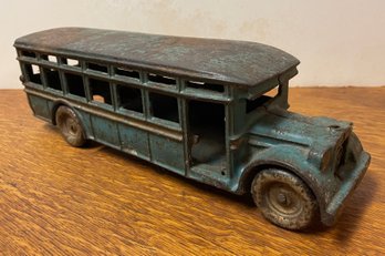 Arcade Manufacturing Co Cast Iron Toy Bus - 1930's - Over 11'