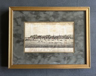 Southwest View Of Newport - Vintage Print In Very Cool Mat