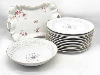 Nikko Normandy Ceramics Dinner Plates And Serving Pieces